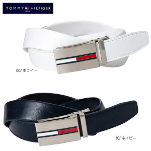 トミーヒルフィガー ストレッチ スライドロック ベルト THMB0FV1 25春夏 ユニセックス 男女兼用 TOMMY HILFIGER GOLF ベルト幅35mm サイズ調整可能 ホワイト