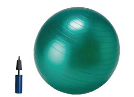 IDEAL アイディアル フィットネス バランスボール 55cm ダブルアクションポンプ付き ナチュラルグリーン IBFG-5758