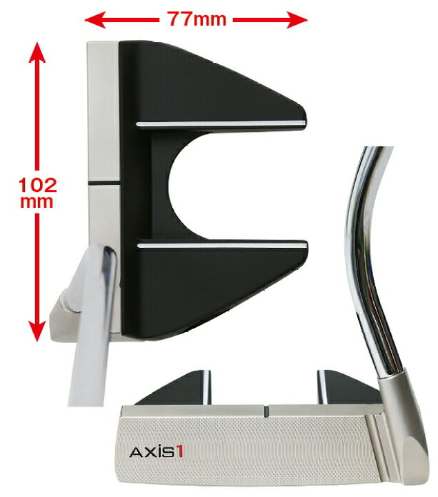 楽天市場】AXiS1 ROSE アクシスワン ローズ マレットパター 