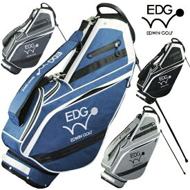 EDWIN GOLF エドウインゴルフ 9.5型スタンド式キャディバッグ （ ネイビー / ダークグレー / ブラック / グレー ）