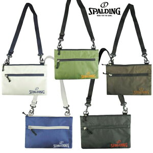 スポルディング SPALDING ゴルフ サコッシュ ( アイボリー / カーキ / ネイビー / ブラック / ダークブラウン ) spsc-3490