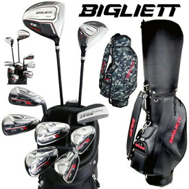 BIGLIETT ビリエット メンズ ゴルフ クラブセット 9本セット （1W/FW/6I/7I/8I/9I/PW/SW/パター） SRシャフト （ 右用 / 左用 ）（ ブラック / カモフラアーミー ）