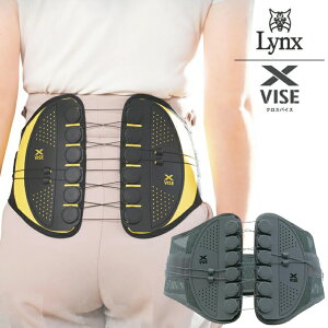 リンクス Lynx クロスバイス 動滑車式 骨盤 ベルト 一般タイプ ( グレー / ブラック×イエロー )( S / M / L / XL ) lx-xvn