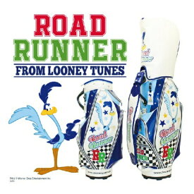 【 お買い物マラソン期間中 ポイント5倍 】 LOONEY TUNES ROAD RUNNER ルーニーテューンズ ロードランナー 9型 エナメル キャディバッグ 5分割口枠 46インチクラブ対応 3.8kg ネームプレート付き