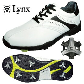Lynx リンクス スティンガー3 スパイクシューズ 3.5E マクネイル社製スパイク搭載 軽量設計 スパイクレンチ付き 25cm 25.5cm 26cm 26.5cm 27cm 27.5cm 28cm ホワイト×ブラック
