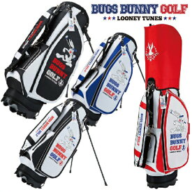 LOONEY TUNES BUGS BUNNY GOLF ルーニーテューンズ バッグスバニー 9型 スタンドキャディバッグ 6分割口枠 46インチクラブ対応 3.0kg ネームプレート付き レッド ホワイト ブラック ブルー