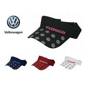 Volkswagen フォルクスワーゲン サンバイザー フリーサイズ アジャスター式 綿100％で快適 ブラック ネイビー レッド ホワイト