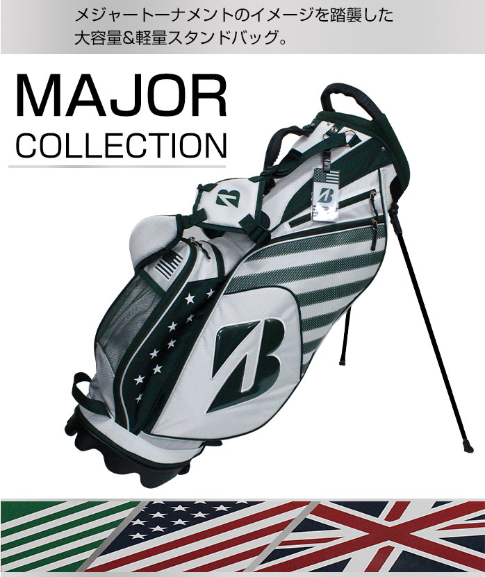 ブリヂストン ゴルフ CBG171 メジャー コレクション CB キャディバッグ スタンドバッグ BT MS US 9.5 型 21  BRIDGESTONE | ゴルフパートナー 別館 楽天市場店