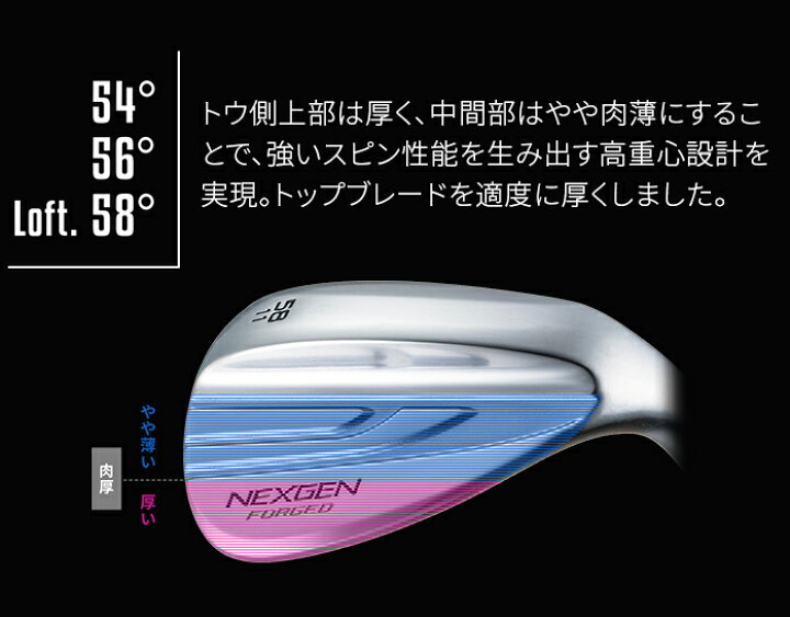 楽天市場】NEXGEN FORGED WEDGE DLC Limited ネクスジェン 単品 