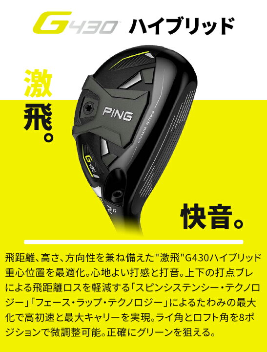 楽天市場】【店頭展示品】PING ピン G430 UT ユーティリティ U3 U4 U5 