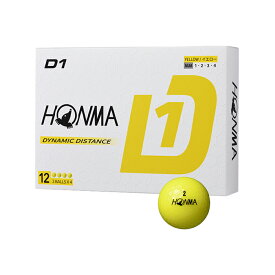 【まとめ買い】 本間ゴルフ HONMA D1 ゴルフボール 2024年モデル ホワイト 3ダース (36球入) 日本正規品 新品 BT2401