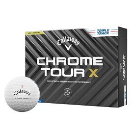 キャロウェイ Callaway ゴルフ ボール クロムツアー CHROME TOUR X TRIPLE TRACK 360°TRUTRACK 2024 ゴルフボール 1ダース 12球 公認球 全6色
