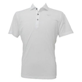 ミズノ ゴルフウェア メンズ 半袖 ポロシャツ バックプリント ミズノムーブテック 吸汗速乾 大きいサイズ MIZUNO
