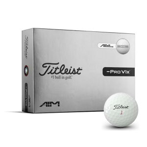Titleist �^�C�g���X�g26 �S���t�{�[�� PRO V1X 26 LEFT DASH AIM Enhanced T204L9S-EA-J �z���C�g 12P �V�i �S���t�p�[�g�i�[