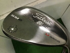 中古 Cランク （フレックスS） タイトリスト VOKEY　SPIN　MILLED　SM6　スティールグレー　54°/08°M NS　PRO　950GH S 男性用 右利き ウェッジ WG