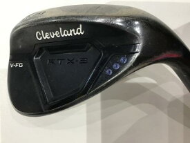 中古 Cランク （フレックスS） クリーブランド Cleveland　RTX-3　キャビティバック　ブラックサテン　58°/12° Dynamic　Gold S200 男性用 右利き ウェッジ WG