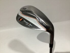 中古 Cランク （フレックスその他） パワービルト POWER　BILT　SLIP　SOLE　SS-58° スチール WEDGE 男性用 右利き ウェッジ WG