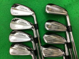 中古 Cランク （フレックスS） タイトリスト Titleist　T-MB　718　　8S Dynamic　Gold　AMT S200 男性用 右利き アイアンセット IR