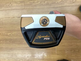 中古 Cランク （フレックスその他） テーラーメイド Spider　FCG　BLACK/WHITE　クランクネック　33インチ KBS　CT　TOUR　BLACK その他 男性用 右利き パター PT