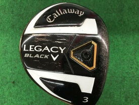 中古 Cランク （フレックスS） キャロウェイ LEGACY　BLACK(2013)　3W 純正特注シャフト S 男性用 右利き フェアウェイウッド FW