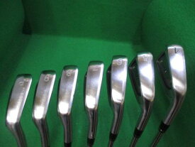 【中古】 エポンゴルフ株式会社 EPON AF-505 7S アイアンセット IR 純正特注シャフト (フレックスS) メンズ 男性用 右利き 右用 Cランク ゴルフクラブ