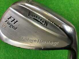 中古 Dランク （フレックスその他） フォーティーン FH　Forged　V1　ニッケルクロムメッキ　52° TS-114w WEDGE 男性用 右利き ウェッジ WG