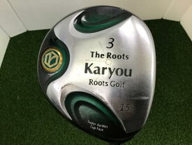 中古 Cランク （フレックスR） ルーツゴルフ(旧ゴーセン) The　ROOTS　Karyou　3W Karyou　オリジナルカーボン(フェアウェイ) R 男性用 右利き フェアウェイウッド FW