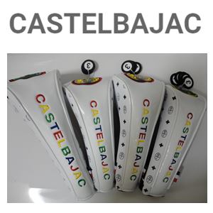 CastelBajac カステルバジャック 家紋モノグラム柄 ヘッドカバー4点セット『ホワイト』 DR(23401-309)x1本,FW(23401-310)x2本,UT(23401-311)x1本