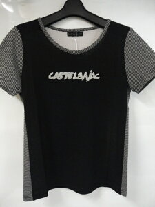 『60%OFF !!』CASTELBAJAC カステルバジャック 手書きモチーフ 半袖Tシャツ レディースウェア【40/Mサイズ/ブラック】 22070-206