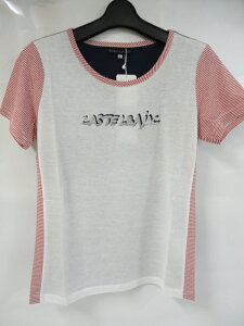 『60%OFF !!』CASTELBAJAC カステルバジャック 手書きモチーフ 半袖Tシャツ レディースウェア【ホワイト】 22070-206