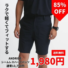 ゴルフウェア ハーフパンツ メンズ ウェア パンツ ゴルフ 男性 短パン ANDRIDE シームレス ハーフショーツ セール