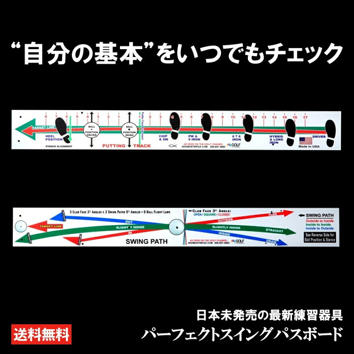 楽天市場 Perfect Swing Path Board パーフェクトスイングパスボード ゴルフ 練習 練習器具 スタンス スイング練習 ボールポジション フェースアングル クラブ軌道 ゴルフポケット楽天市場店