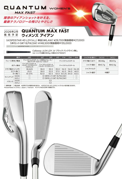 楽天市場】Callaway キャロウェイ クアンタム マックスファスト 
