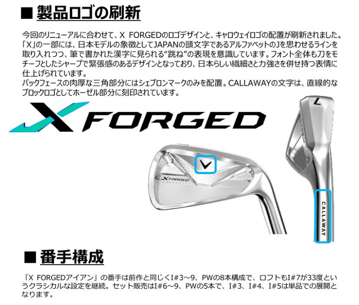 楽天市場】キャロウェイ Callaway X FORGED アイアン 5本セット[＃6-P 