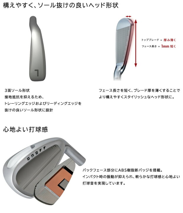 楽天市場】特注カスタムクラブ オノフ 2026 AKA アイアン 4本セット 
