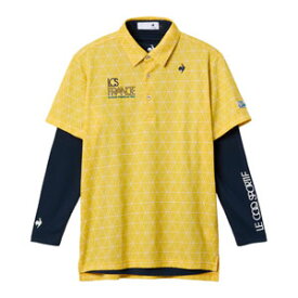 ルコックスポルティフ ゴルフ サンスクリーン 半袖 ポロシャツ + Vネック 長袖インナーシャツ セット ウェア メンズ 2025年秋冬モデル M-3L LG5FTZ00M [即納]