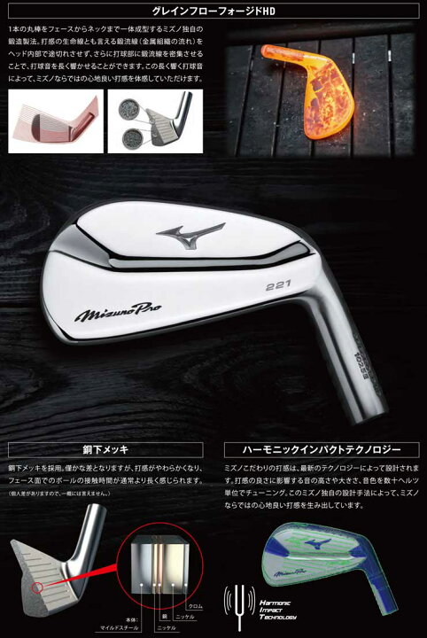 楽天市場】ミズノ MizunoPro221 アイアン リミテッド ブルー 