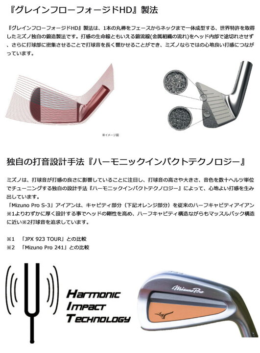 楽天市場】ミズノ Mizuno Pro S3 アイアン Dynamic Gold 120 シャフト 