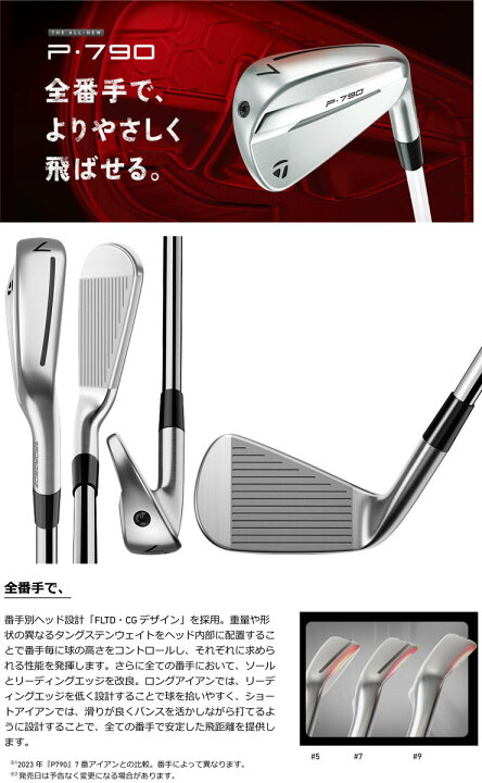 楽天市場】テーラーメイド P790 アイアン ダイナミックゴールド EX 