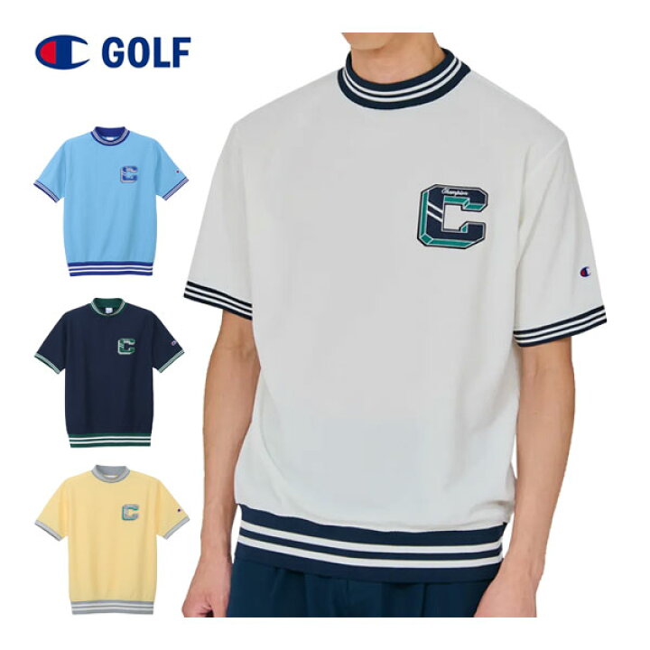 楽天市場】チャンピオン ゴルフ champion GOLF ワッフル 裾リブ モック 