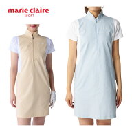 マリクレール marie claire バイカラー切り替え ワンピース ゴルフウェア レディース 2026年春夏モデル M…