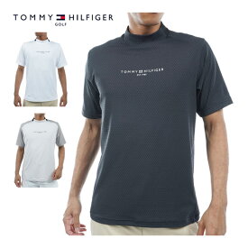 トミーヒルフィガー　ゴルフ　ウェア　メンズ　リンクスジャガード　モックネック　半袖シャツ　THMA431　2024年春夏モデル　M-XL　【あす楽対応】