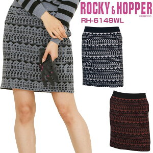 ロッキー&ホッパー レディース ゴルフウエア オルテガ柄 ニットスカート RH-6149WL 2019年秋冬モデル M-L