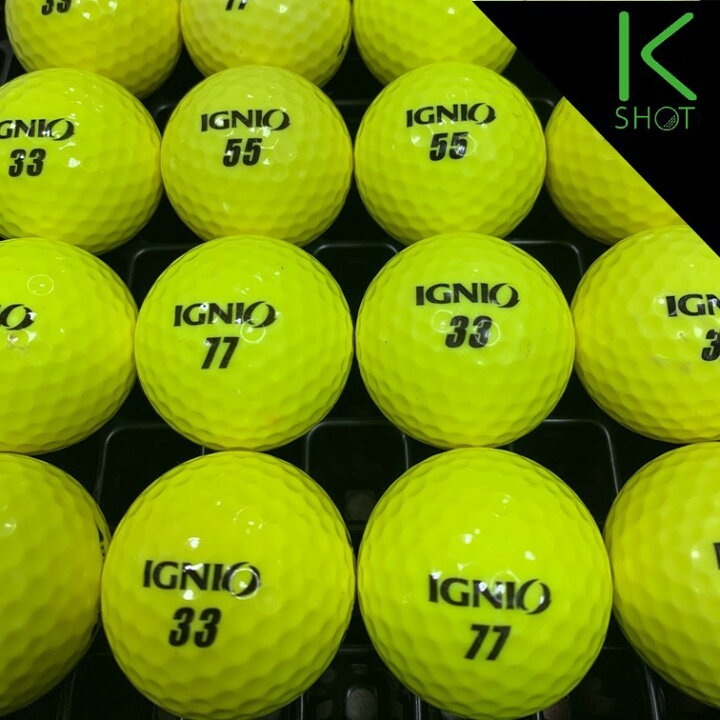 楽天市場 Ignio 球 イエロー 高品質 送料無料 カラーゴルフボール ロストボール イグニオ 中古 ごるふ仙人