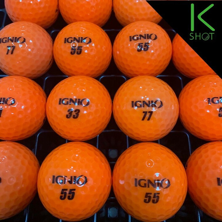 楽天市場 Ignio 球 オレンジ 高品質 送料無料 カラー ゴルフボール ロストボール イグニオ 中古 ごるふ仙人