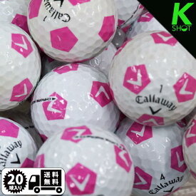 Callaway　CHROMESOFT　TRUVIS　20球　ピンク　★★★【良品】【送料無料】　年式混合　ゴルフボール　ロストボール【中古】