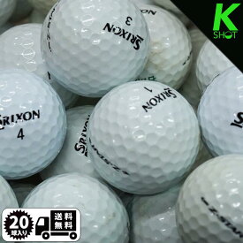 SRIXON Z-STAR　年式混合　20球　ホワイト　★★★【良品】【送料無料】　ゴルフボール　ロストボール　スリクソン【中古】