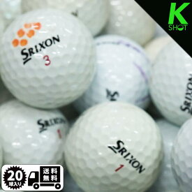 SRIXON　Z-STAR　XV　年式混合　20球　ホワイト　★★★【良品】【送料無料】ゴルフボール　ロストボール　スリクソン【中古】