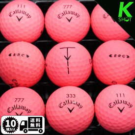 Callaway　ERC　　10球　ピンクマット　★★★★★【高品質】【送料無料】　ゴルフボール　ロストボール　キャロウェイ【中古】