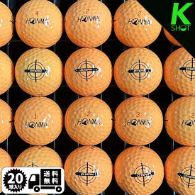 HONMA　D1SPIN オレンジ　20球 年式混合 ★★★★★【高品質】【送料無料】ゴルフボール　ロストボール　ホンマ【中古】ディーワンスピン